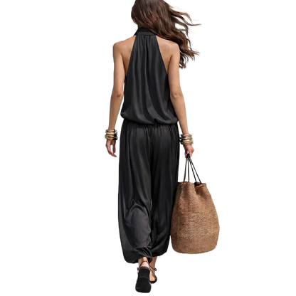Women’s 2-Piece Set — Halter Top & Harem Trousers
