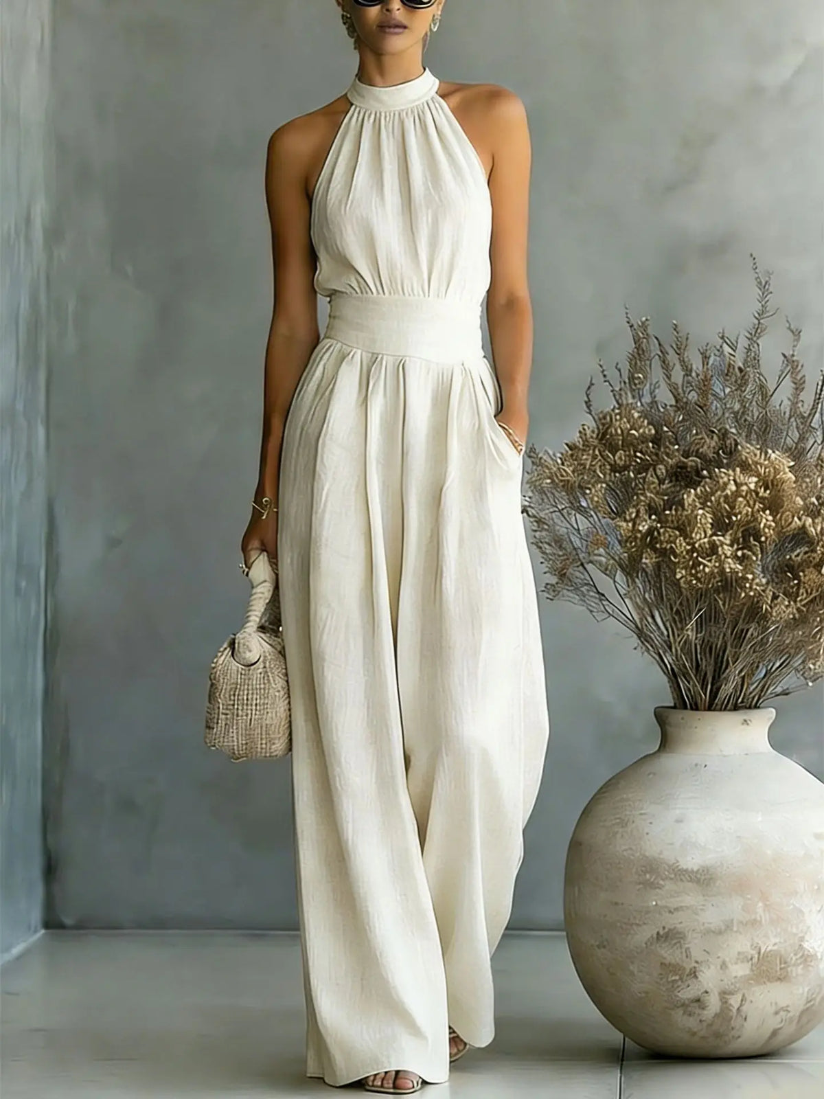 Halter Wide Leg - Harlowe & Co.®